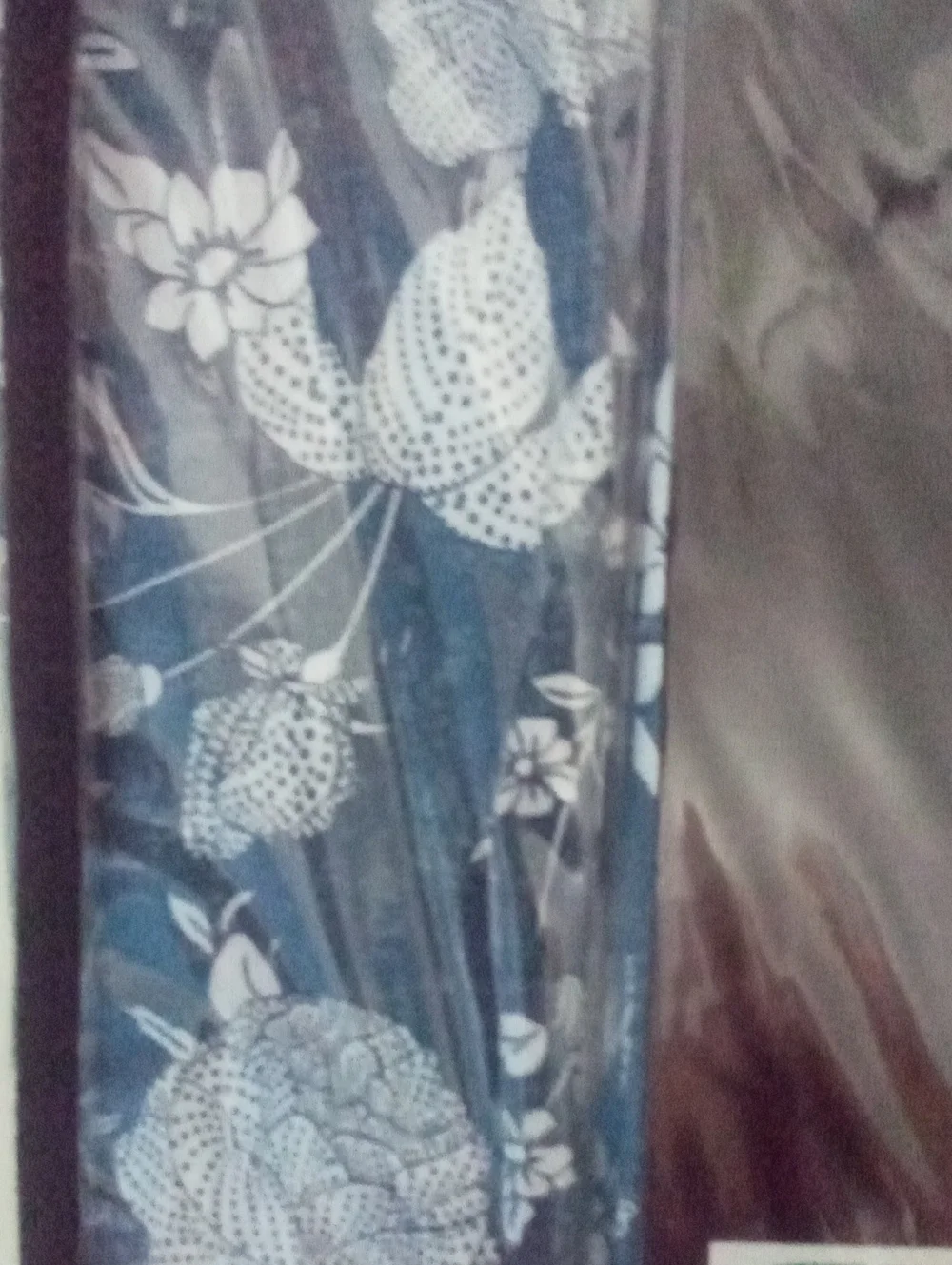 Azores Home Full Sheet Set NWT $199.99 Navy Floral 100% Organic Cotton